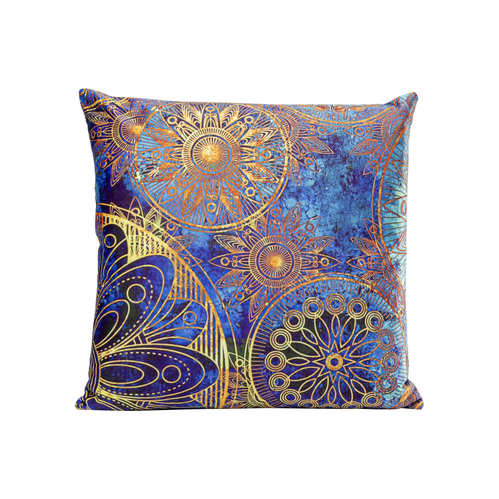 Coussin Mandala bleu 45x45cm Kare Design