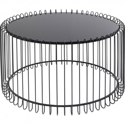 Table basse Line noire 60cm Kare Design