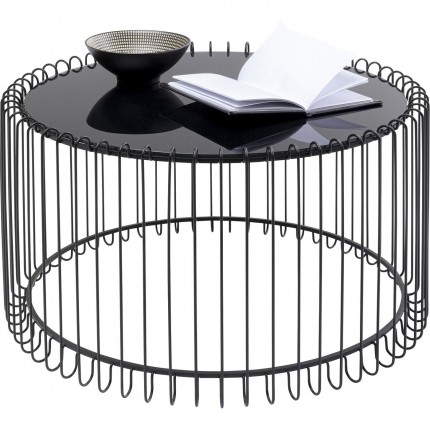 Table basse Line noire 60cm Kare Design