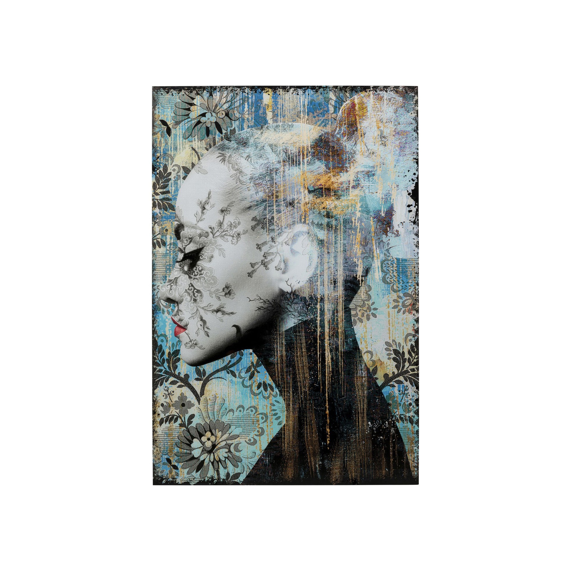 Tableau en verre Lady Flower 100x150cm Kare Design