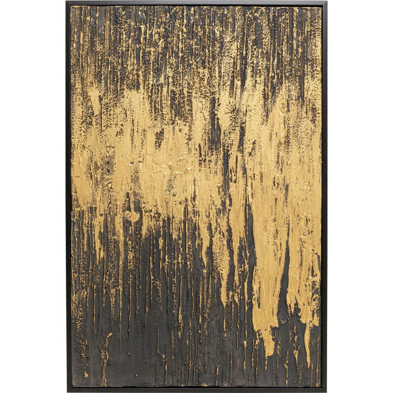 Peinture à l'huile Frame Abstract noir 80x120cm Kare Design