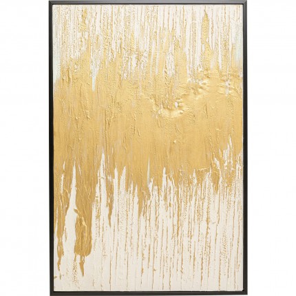 Peinture Frame Abstract blanche 80x120cm Kare Design