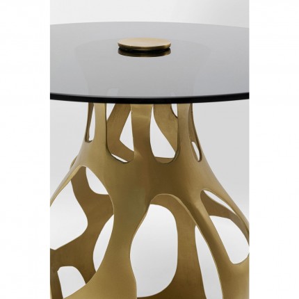 Table d'appoint Volcano 60cm dorée Kare Design