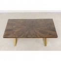 Table Conley Cross 180x90cm pieds laiton Kare Design