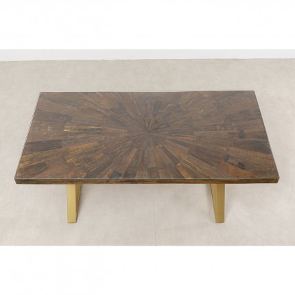 Table Conley Cross 180x90cm pieds laiton Kare Design