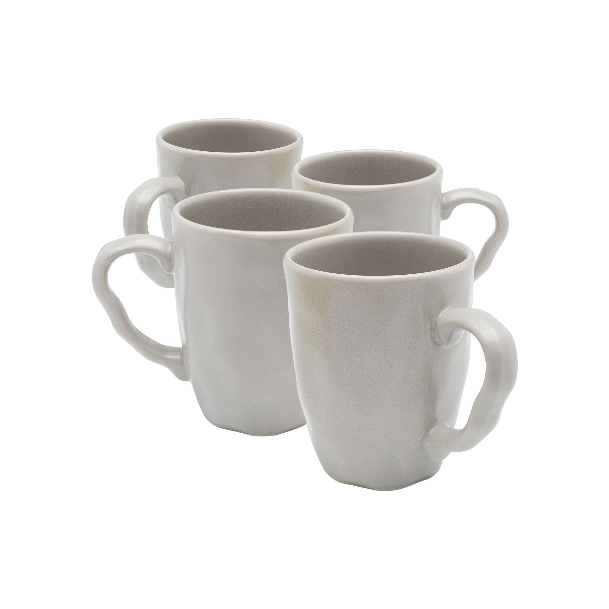 Mugs Organic gris set de 4 Kare Design