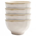 Bols Organic blancs 15cm set de 4 Kare Design