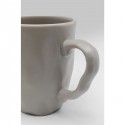 Mugs Organic gris set de 4 Kare Design