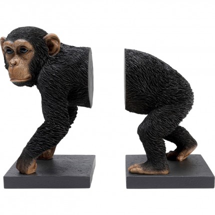 Serre-livres chimpanzé set de 2 Kare Design