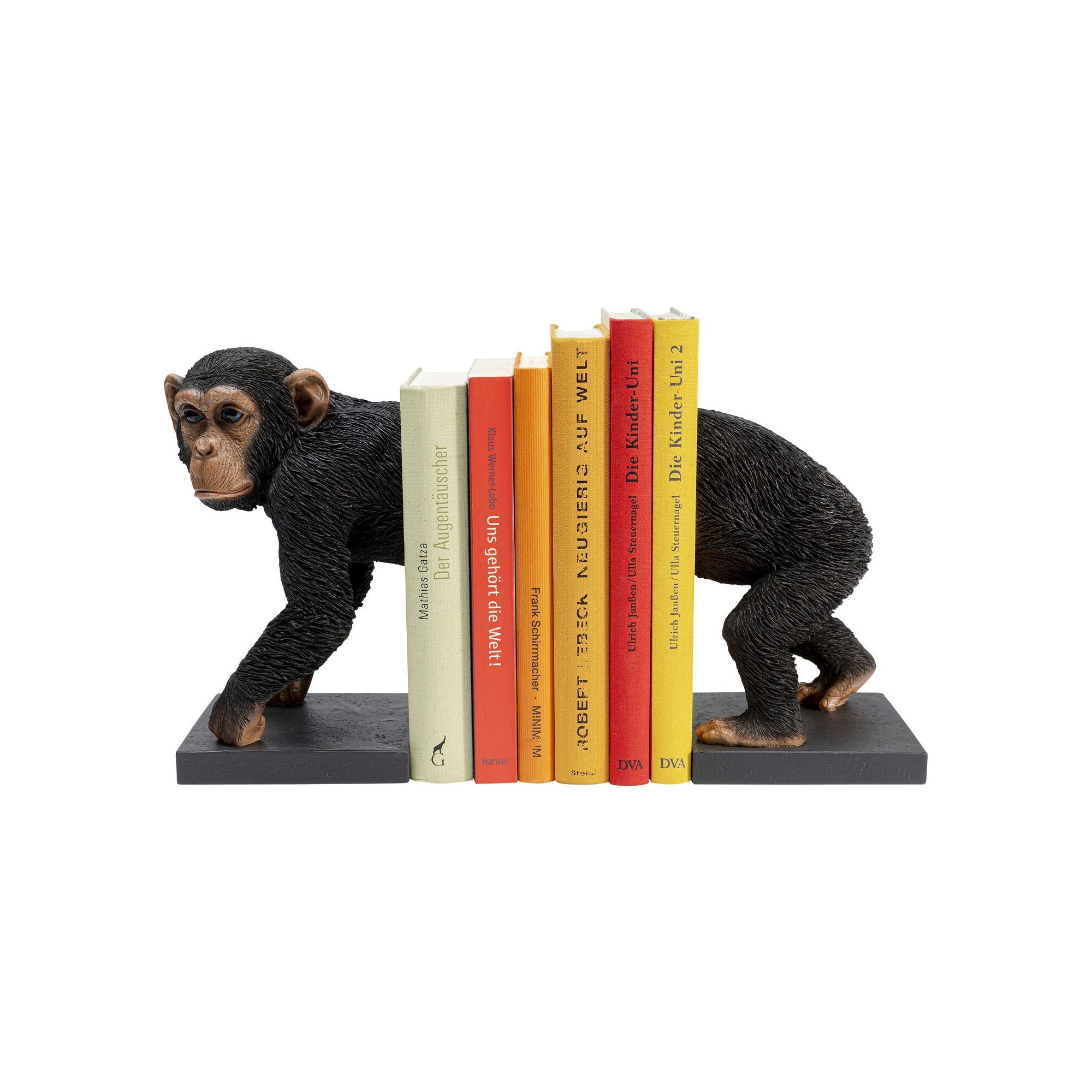 Serre-livres chimpanzé set de 2 Kare Design