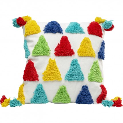 Coussin triangles multicolores Kare Design
