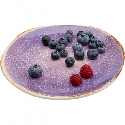 Assiettes Shirley violettes 20cm set de 4 Kare Design