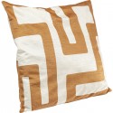 Coussin labyrinthe marron Kare Design