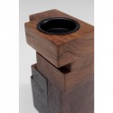 Bougeoir Tetris marron 17cm Kare Design