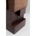 Bougeoir Tetris marron 17cm Kare Design
