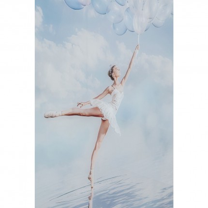 Tableau en verre Balloon Girl 100x150cm Kare Design