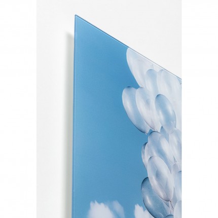 Tableau en verre Balloon Girl 100x150cm Kare Design