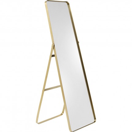Miroir sur pied Curve 160x55cm laiton Kare Design