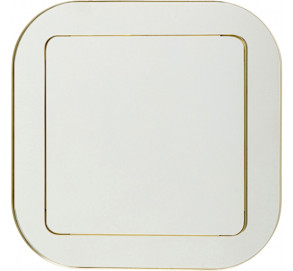 Miroir Double Row 80x80cm doré Kare Design