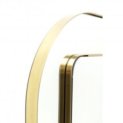 Miroir Double Row 80x80cm doré Kare Design