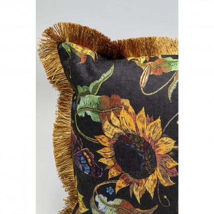 Coussin à franges tournesols Kare Design