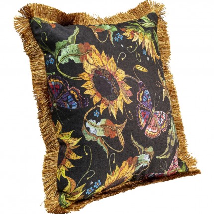 Coussin à franges tournesols Kare Design
