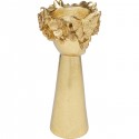 Vase doré couronne fleurs 41cm Kare Design