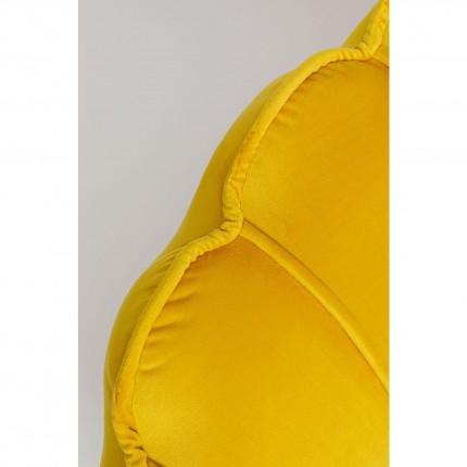 Canapé Water Lily 2 places velours jaune et acier doré Kare Design