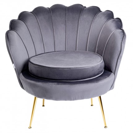 Fauteuil Water Lily gris Kare Design