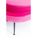 Fauteuil Water Lily velours fuchsia et noir Kare Design