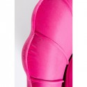 Fauteuil Water Lily velours fuchsia et noir Kare Design