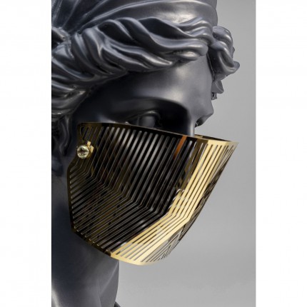 Déco buste femme masquée noir et blanc Kare Design