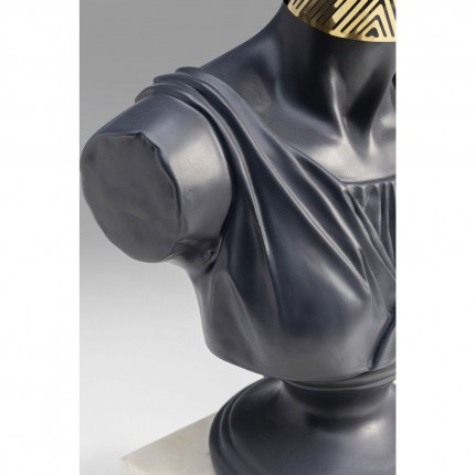 Déco buste femme masquée noir et blanc Kare Design
