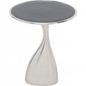 Table d\'appoint Spacey 36cm argentée Kare Design