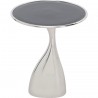 Table d'appoint Spacey 36cm argentée Kare Design