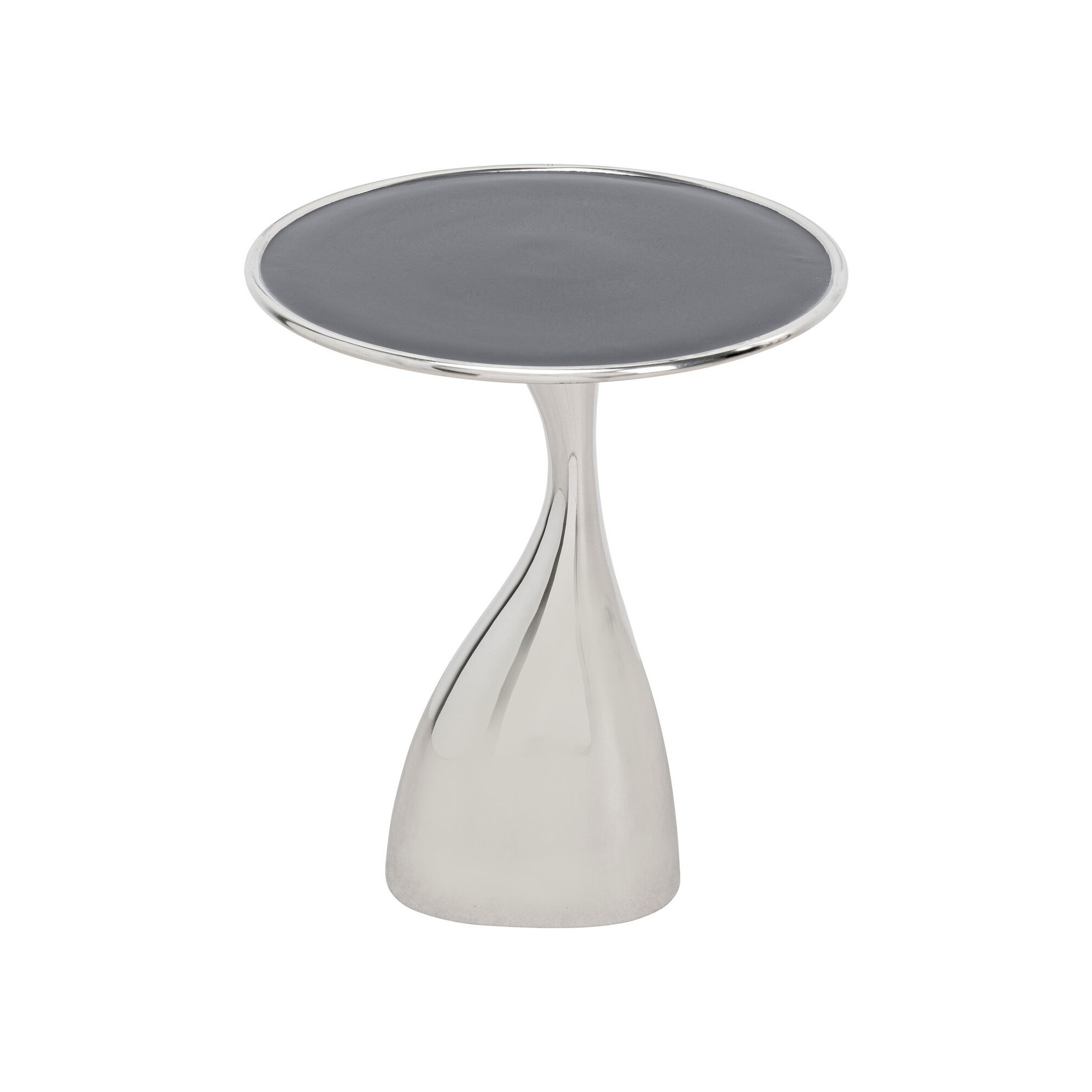 Table d'appoint Spacey argentée 36cm Kare Design