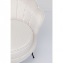 Fauteuil Water Lily velours écru et noir Kare Design
