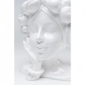 Vase femme fruits blanc 29cm Kare Design