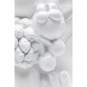 Vase femme fruits blanc 29cm Kare Design