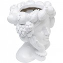 Vase femme fruits blanc 29cm Kare Design