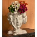 Vase femme fruits blanc 29cm Kare Design