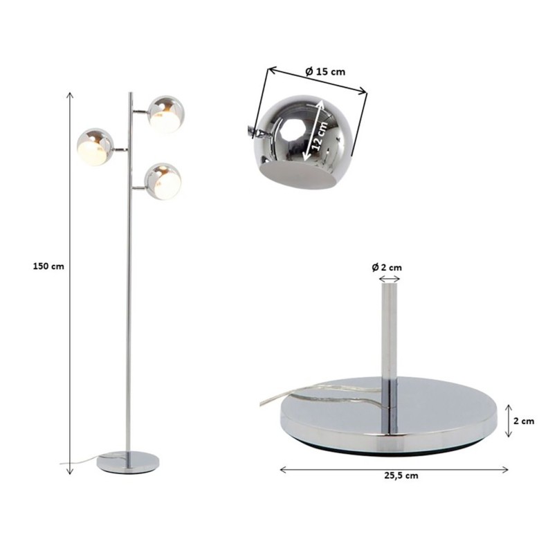 Floor Lamp Calotta Chrome Kare Design
