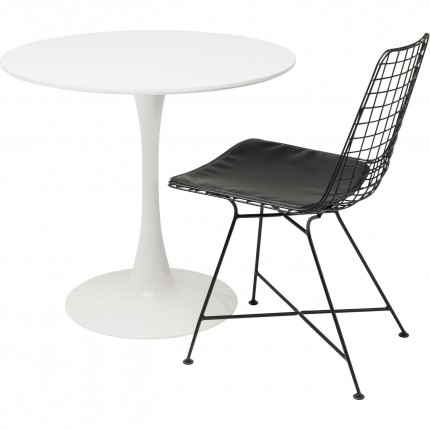 Table Schickeria 80cm blanche Kare Design