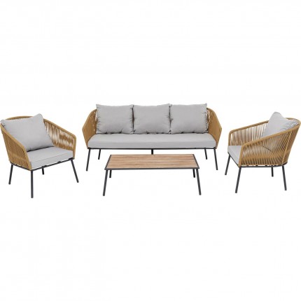 Salon de jardin Elba marron Kare Design