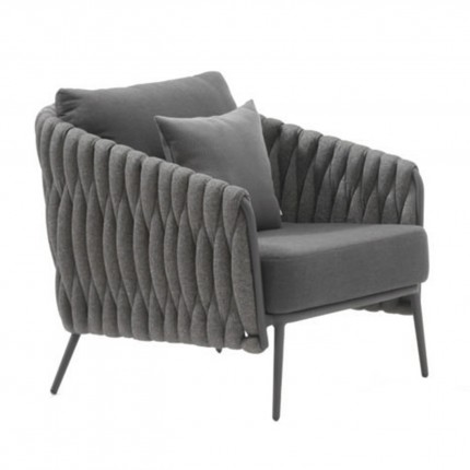 Fauteuil de jardin Vigo gris anthracite Gescova