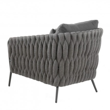 Outdoor armchair Vigo charcoal grey Gescova