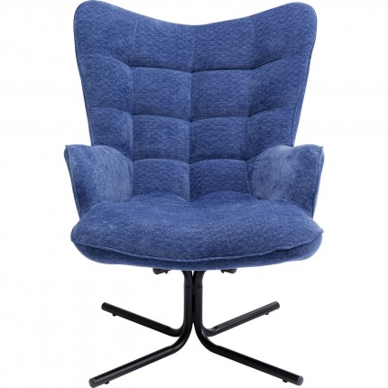 Fauteuil pivotant Oscar bleu Kare Design