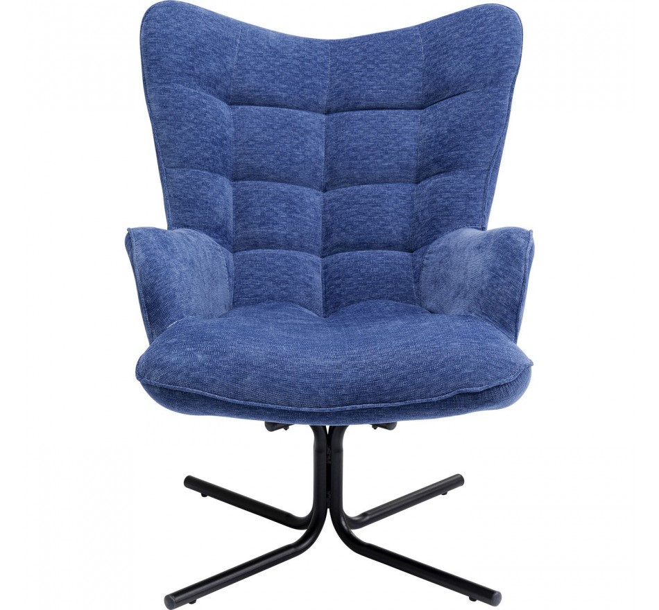 Fauteuil pivotant Oscar bleu Kare Design