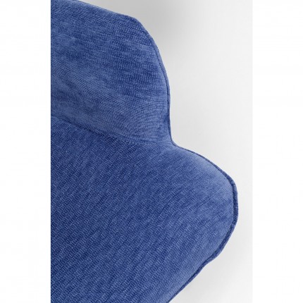 Fauteuil pivotant Oscar bleu Kare Design