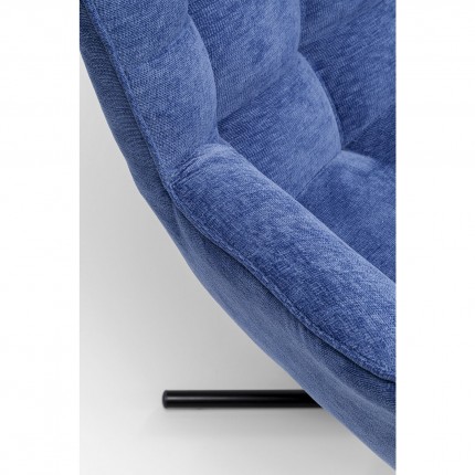 Fauteuil pivotant Oscar bleu Kare Design